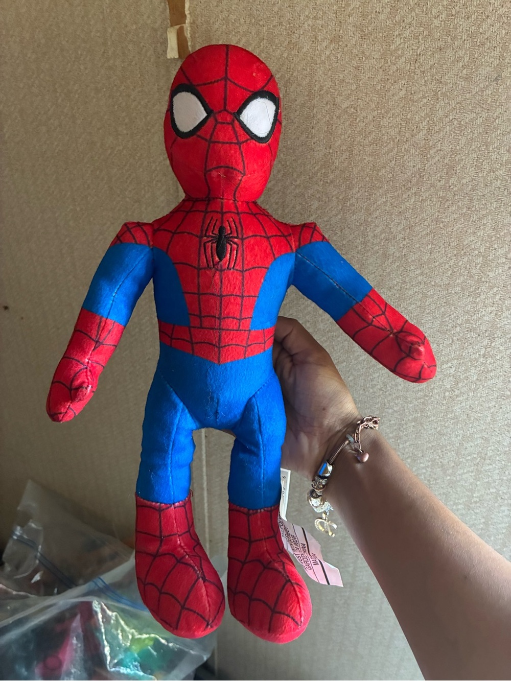 Red & Blue Spider Superhero Plush Toy - Kids Toy